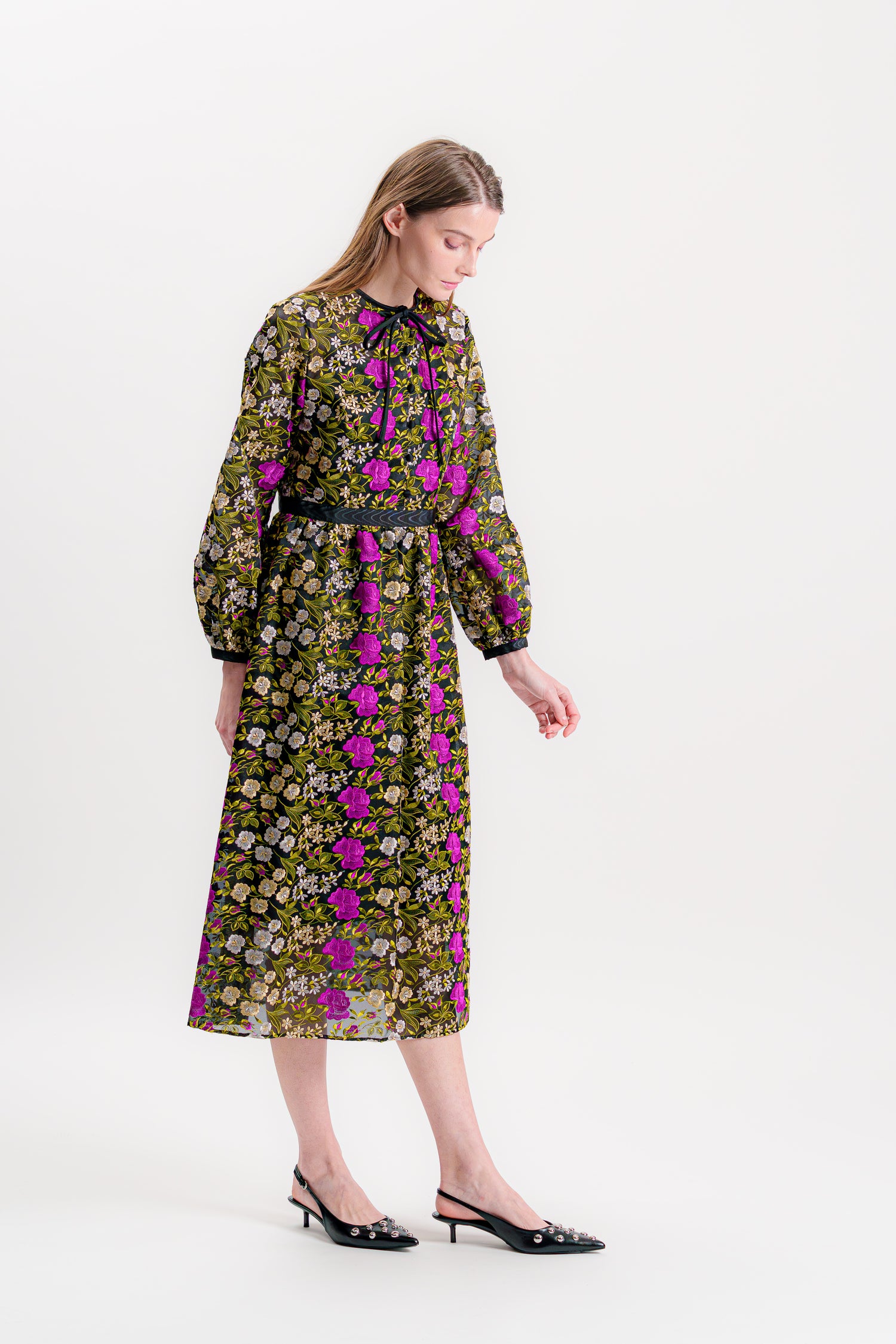 リボンギャザーワンピース